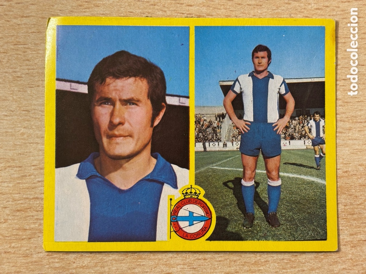 Cromos de F&uacute;tbol: Zugazaga RCD La Coru&ntilde;a Ediciones Este 72 73 recuperado en buen estado