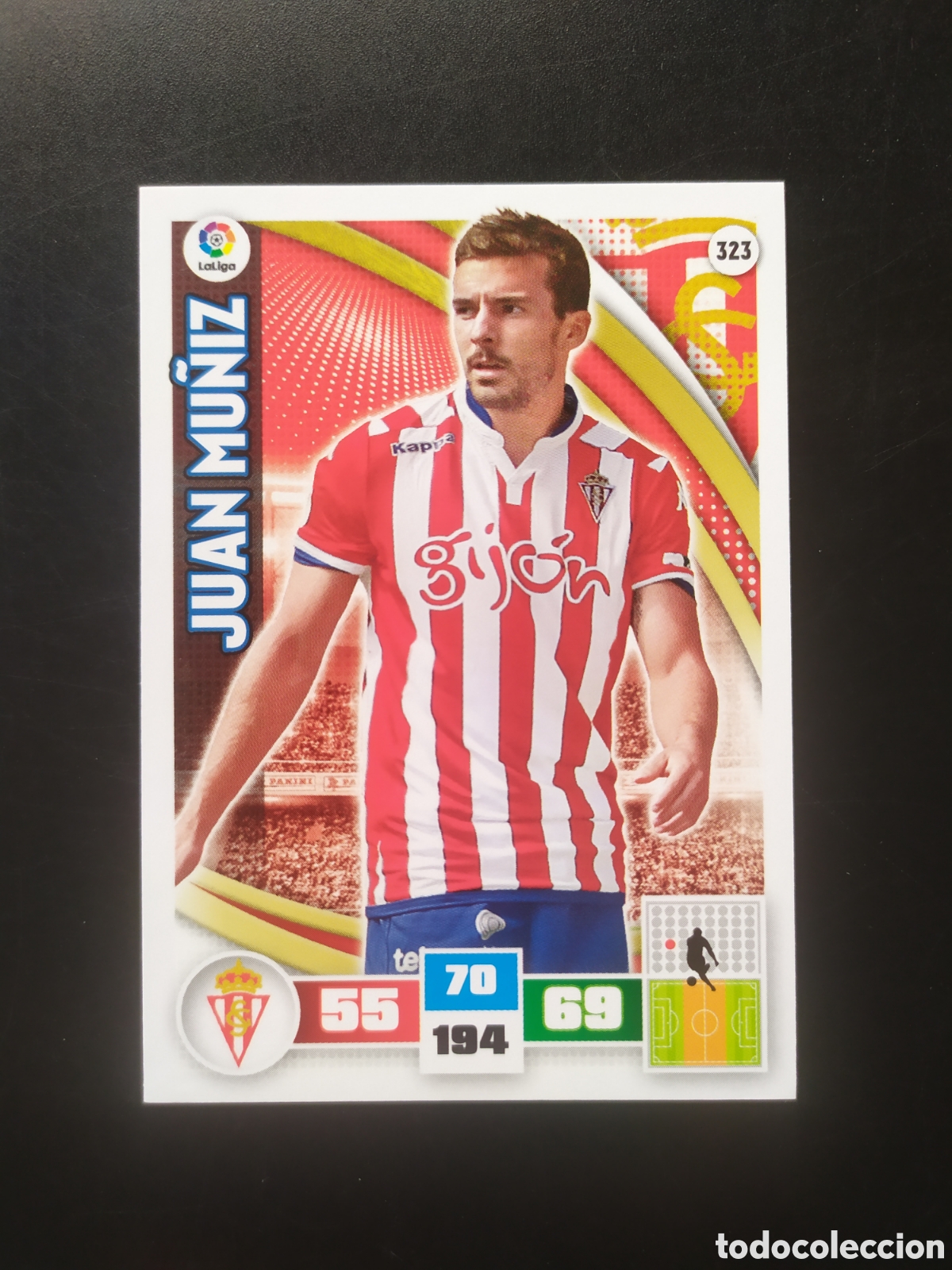 Cromos de F&uacute;tbol: Adrenalyn 2015 2016 15 16 panini Juan Mu&ntilde;iz n&deg; 323 Sporting Gij&oacute;n