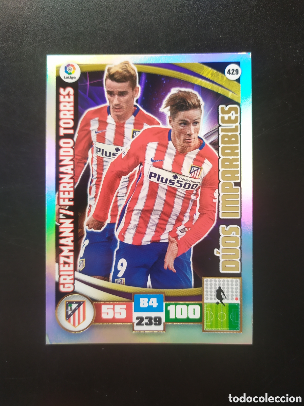 Cromos de Futebol: Adrenalyn 2015 2016 15 16 panini Griezmann Fernando Torres duos imparables n&deg; 429 Atl&eacute;tico Madrid