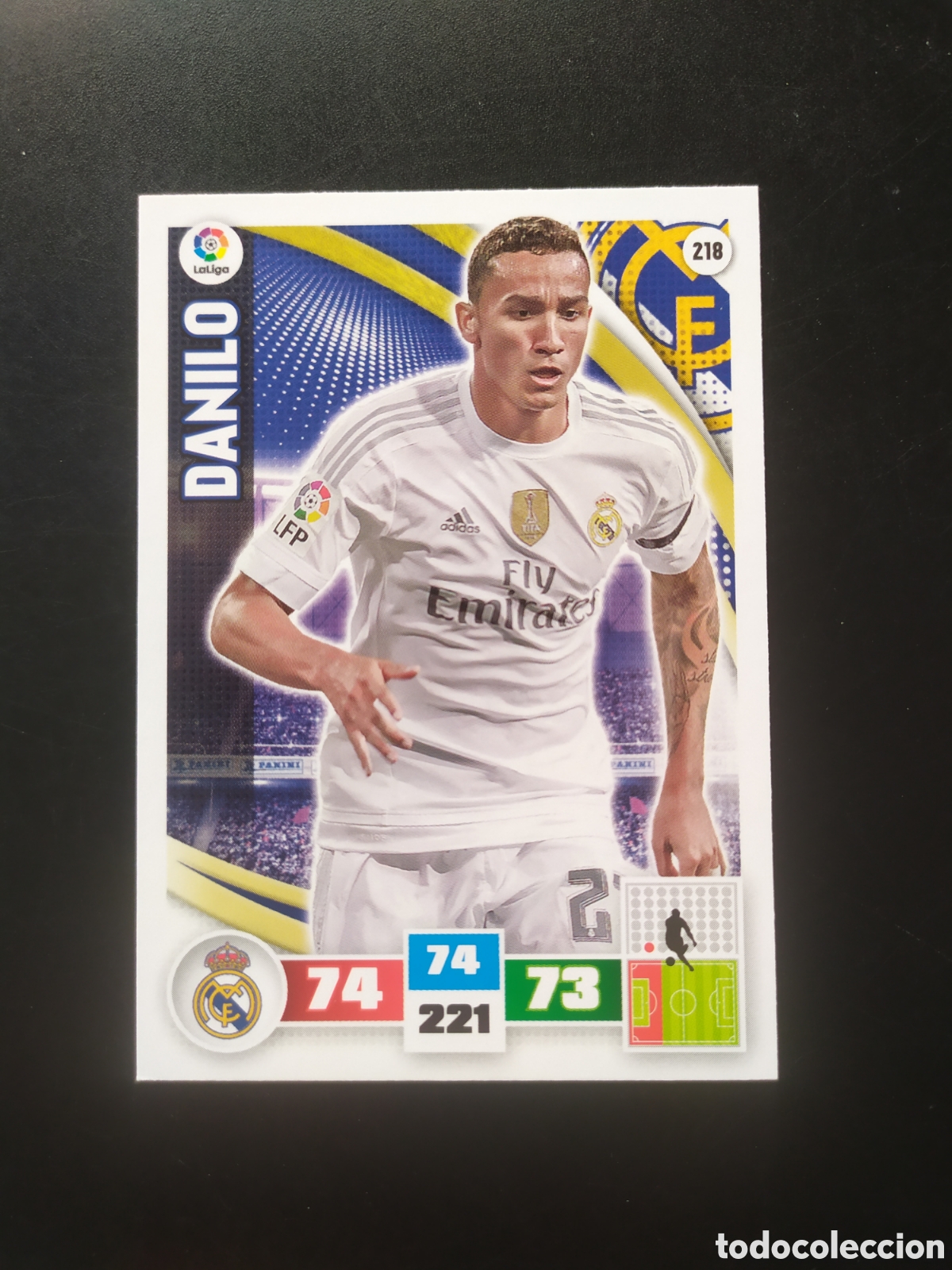 Cromos de Futebol: Adrenalyn 2015 2016 15 16 panini Danilo n&deg; 218 Real Madrid
