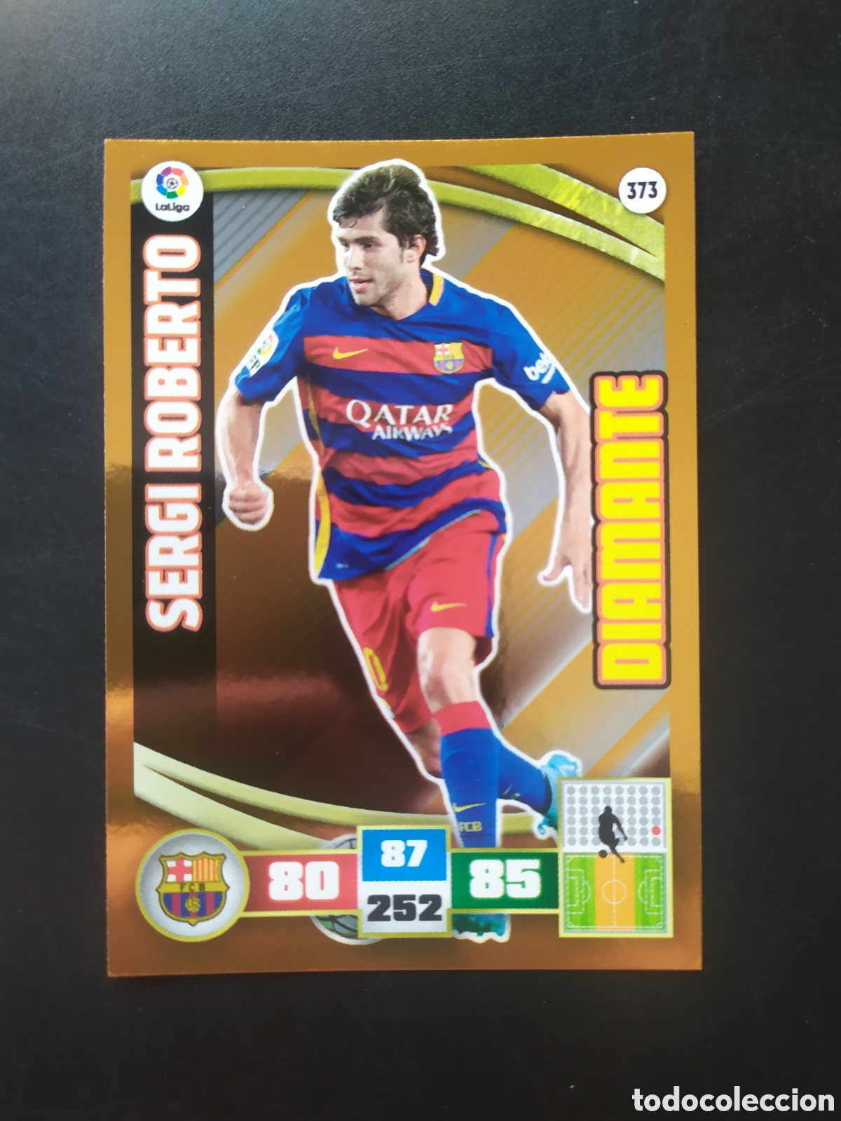 Cromos de Futebol: Adrenalyn 2015 2016 15 16 panini Sergi Roberto diamante n&deg; 373 Barcelona