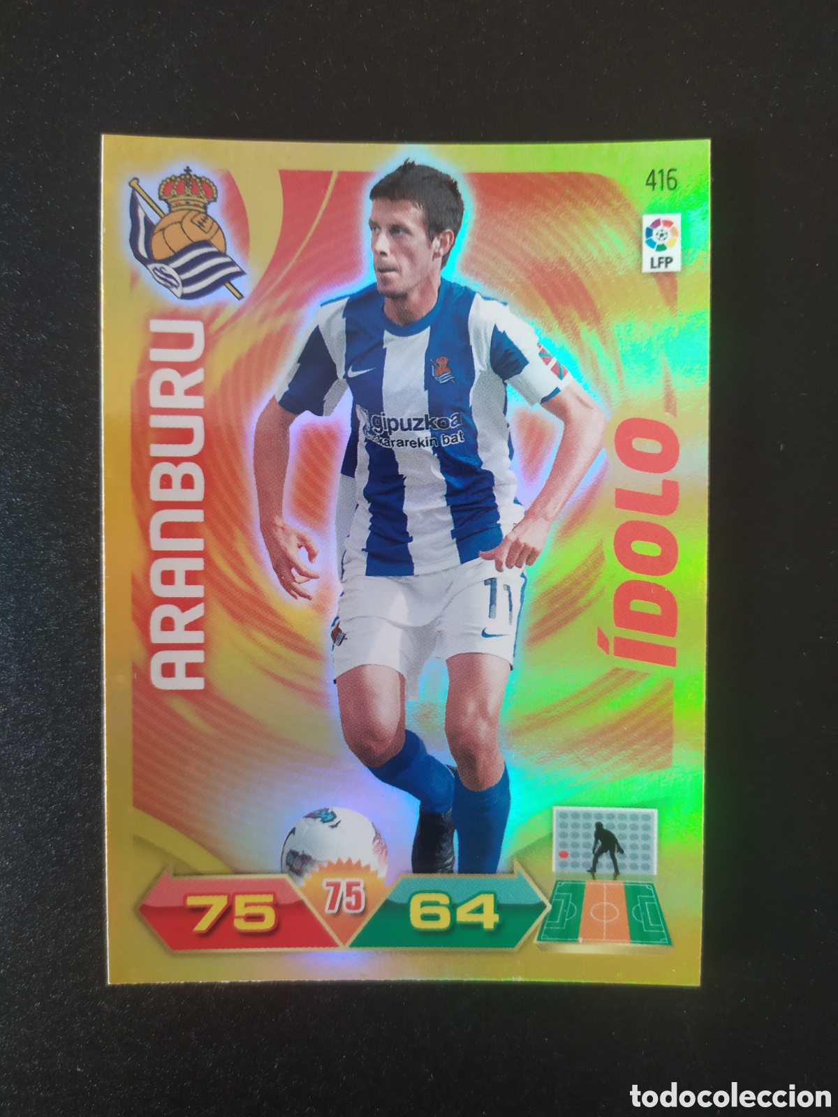 Cromos de Futebol: Adrenalyn 2011 2012 11 12 panini Aranburu idolo n&deg; 416 Real Sociedad