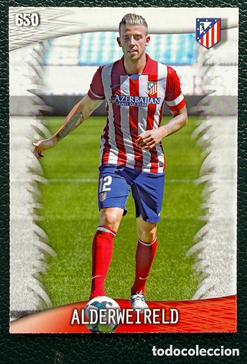 Cromos de F&uacute;tbol: 650 ALDERWEIRELD ATLETICO DE MADRID FICHAS ALBUM MUNDICROMO 2013 2014 13 14