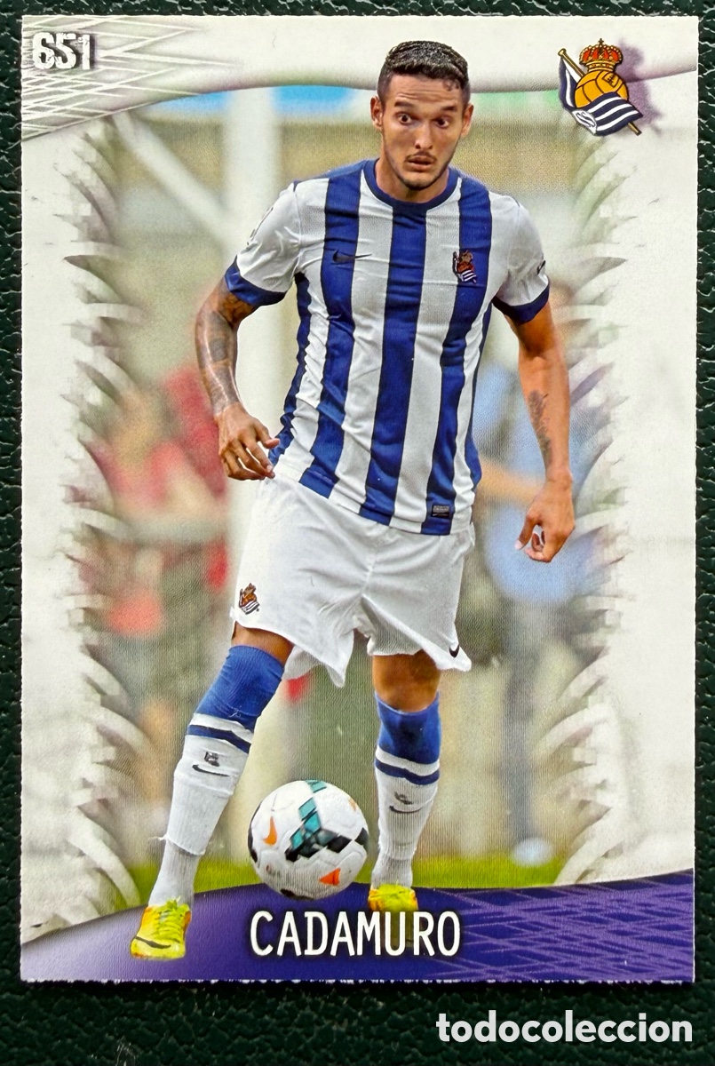 Figurine di Calcio: 651 CADAMURO REAL SOCIEDAD FICHAS ALBUM MUNDICROMO 2013 2014 13 14