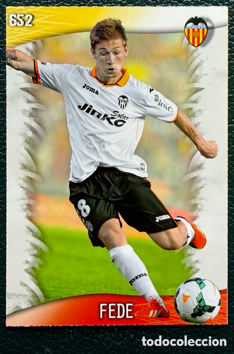 Figurine di Calcio: 652 FEDE VALENCIA CF FICHAS ALBUM MUNDICROMO 2013 2014 13 14