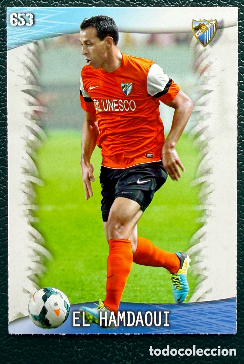 Figurine di Calcio: 653 EL HAMDAOUI MALAGA CF FICHAS ALBUM MUNDICROMO 2013 2014 13 14