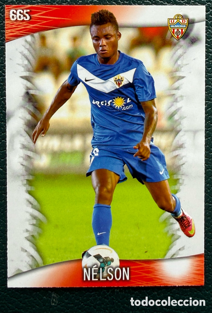 Cromos de Futebol: 665 NELSON UD ALMERIA FICHAS ALBUM MUNDICROMO 2013 2014 13 14