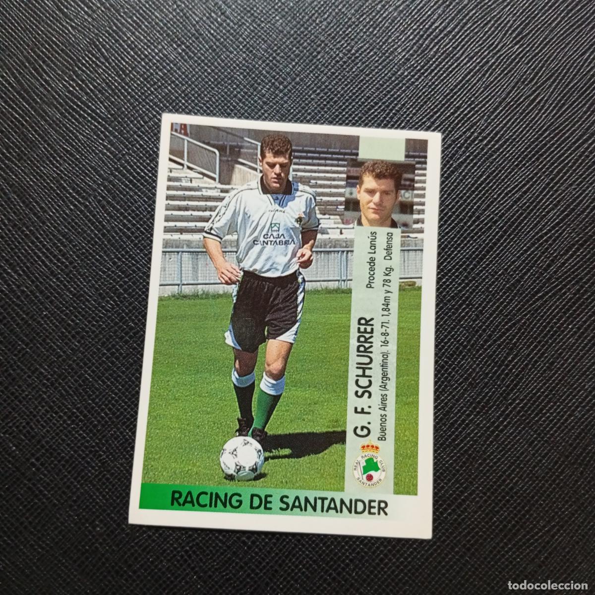Cromos de F&uacute;tbol: 415 SCHURRER RACING SANTANDER PANINI 1996 1997 CROMO FUTBOL LIGA 96 97 - SIN PEGAR - A191 PG496 B