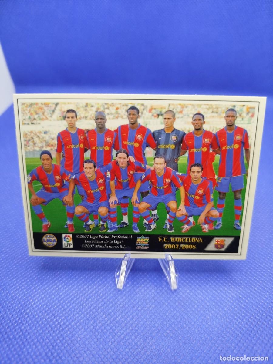 Cromos de F&uacute;tbol: #29 LIONEL MESSI ALINEACION FC BARCELONA 2008 MUNDICROMO LAS FICHAS DE LA LIGA