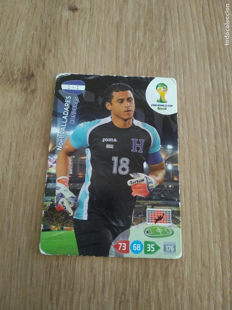 Cromos de F&uacute;tbol: NOEL VALLADARES HONDURAS CROMO FUTBOL PANINI ADRENALYN 2014 WORLD CUP COPA DEL MUNDO