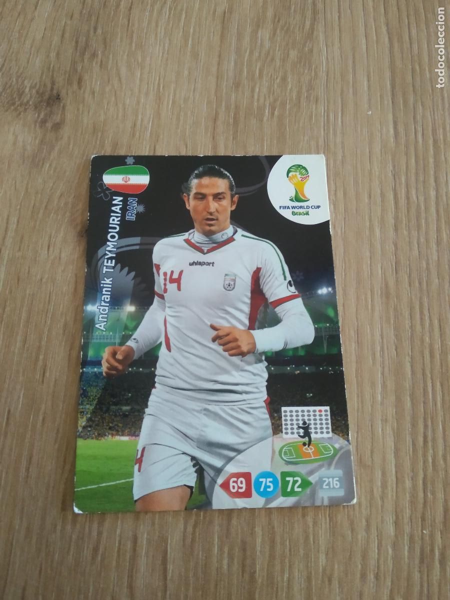 Cromos de F&uacute;tbol: TEYMOURIAN IRAN CROMO FUTBOL PANINI ADRENALYN 2014 WORLD CUP COPA DEL MUNDO