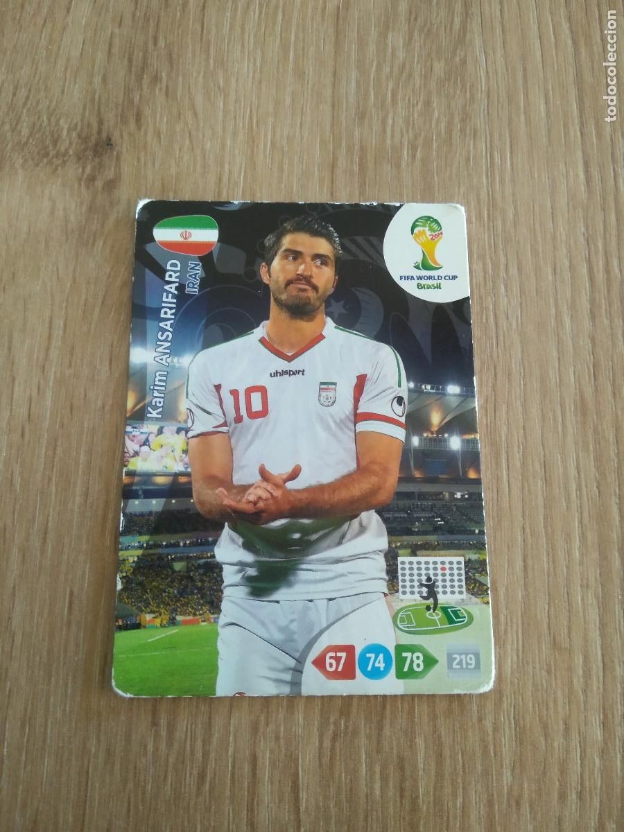 Cromos de F&uacute;tbol: KARIM ANSARIFARD IRAN CROMO FUTBOL PANINI ADRENALYN 2014 WORLD CUP COPA DEL MUNDO