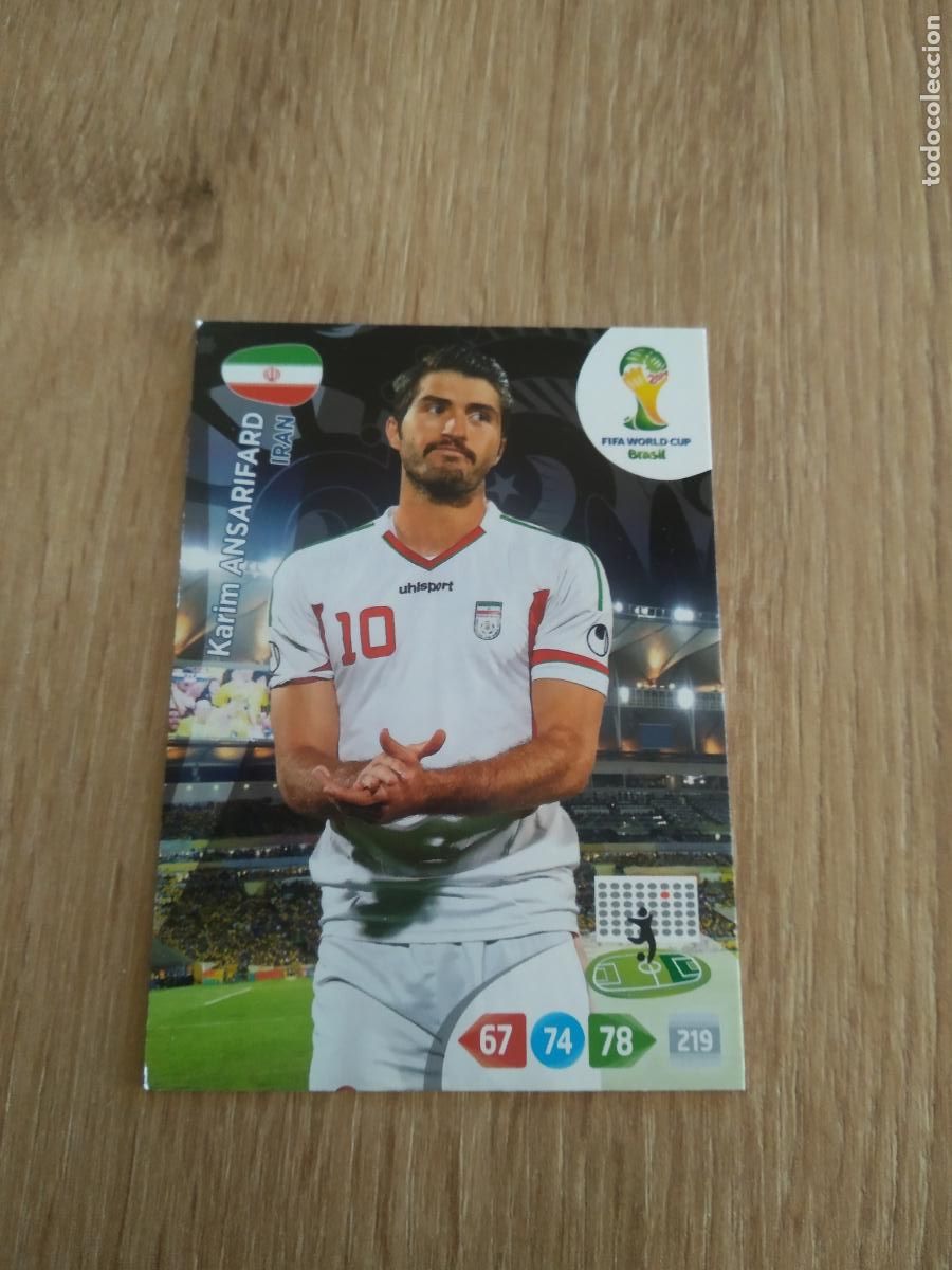 Cromos de F&uacute;tbol: KARIM ANSARIFARD IRAN CROMO FUTBOL PANINI ADRENALYN 2014 WORLD CUP COPA DEL MUNDO