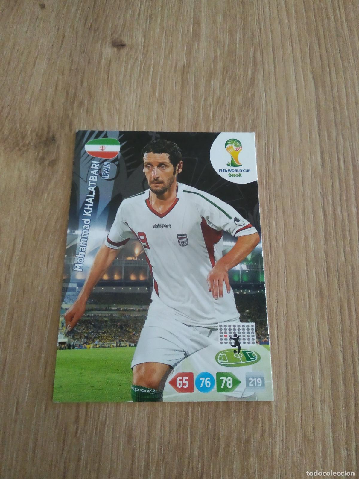 Cromos de F&uacute;tbol: MOHAMMAD KHALATBARI IRAN CROMO FUTBOL PANINI ADRENALYN 2014 WORLD CUP COPA DEL MUNDO