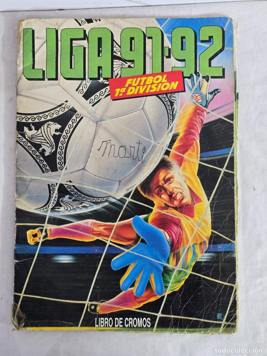 Cromos de F&uacute;tbol: Liga 91-92 Futbol Primera Divisi&oacute;n - Libro de Cromos. Ediciones Este.