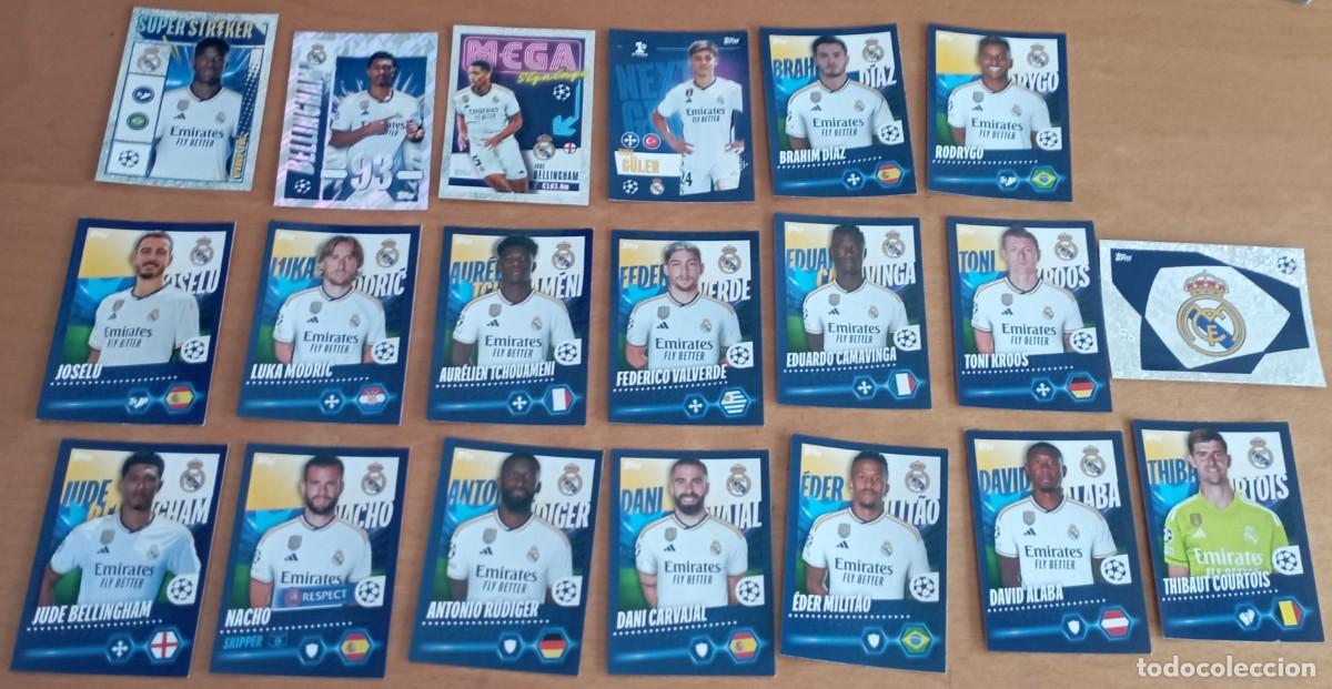 Cromos de F&uacute;tbol: UEFA Champions League 2023/24 sticker lote 20 sticker R. Madrid Topps