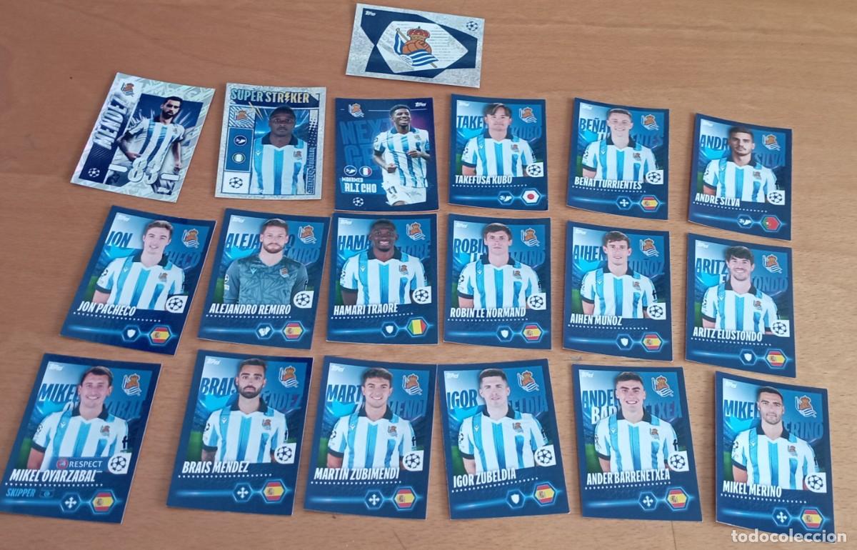 Cromos de F&uacute;tbol: UEFA Champions League 2023/24 sticker lote 19 sticker R. Sociedad Topps