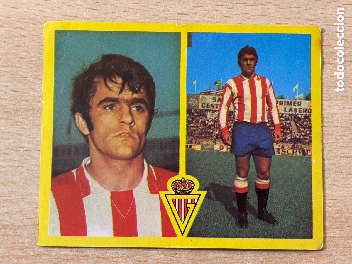 Football Stickers: Lavandera Real Gij&oacute;n Ediciones Este 72 73 recuperado en buen estado Sporting