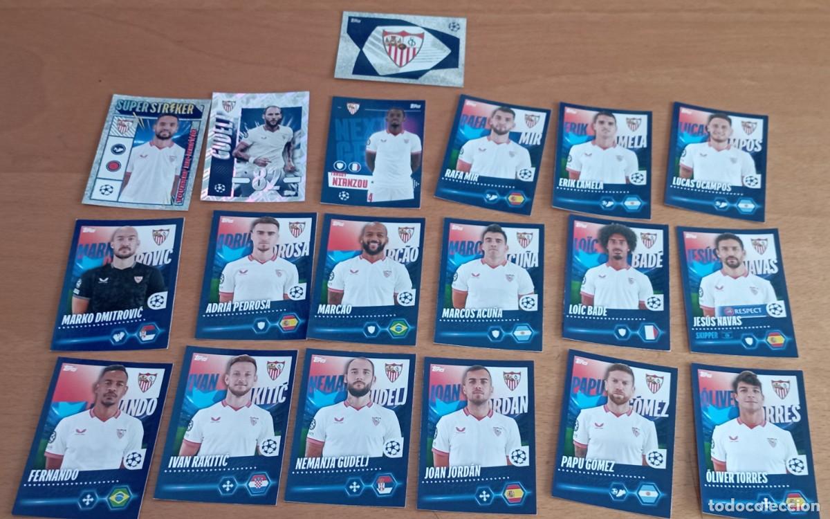 Cartes &agrave; collectionner de Football: UEFA Champions League 2023/24 sticker lote 19 sticker Sevilla Topps