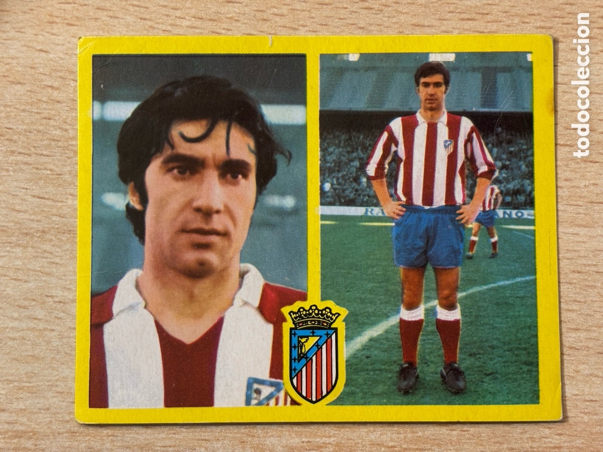 Cromos de F&uacute;tbol: G&aacute;rate Atl&eacute;tico de Madrid Ediciones Este 72 73 recuperado en buen estado
