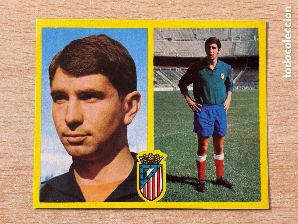 Cromos de F&uacute;tbol: Pacheco Atl&eacute;tico de Madrid Ediciones Este 72 73 recuperado en buen estado