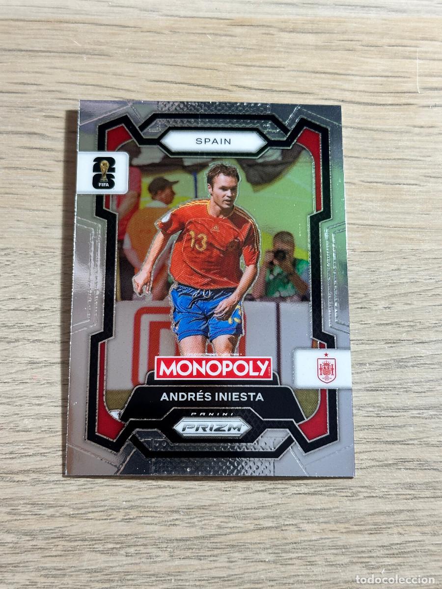 Football Stickers: ANDRES INIESTA 43 ESPA&Ntilde;A WORLD CUP 2026 PANINI PRIZM MONOPOLY
