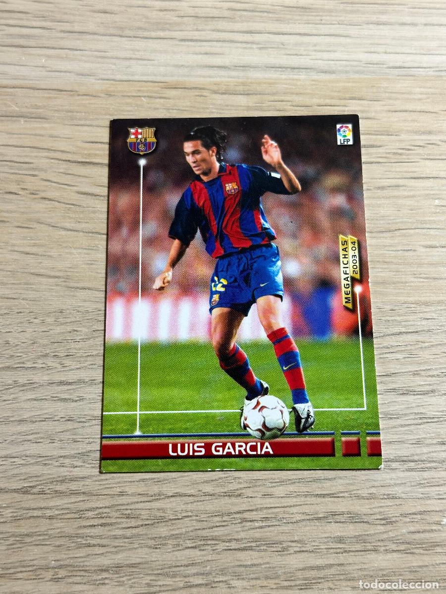 Football Stickers: LUIS GARCIA n&ordm; 68 BIS NUEVA FICHA FC BARCELONA MEGAFICHAS 2003 2004 PANINI 03 04