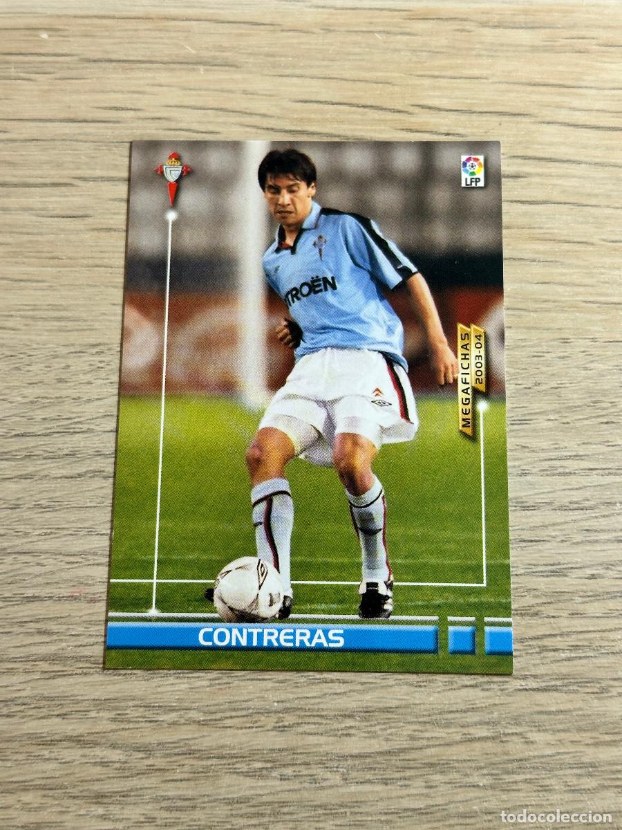 Football Stickers: CONTRERAS n&ordm; 483 NUEVO FICHAJE CELTA MEGAFICHAS MEGACRACKS 2003 2004 PANINI 03 04
