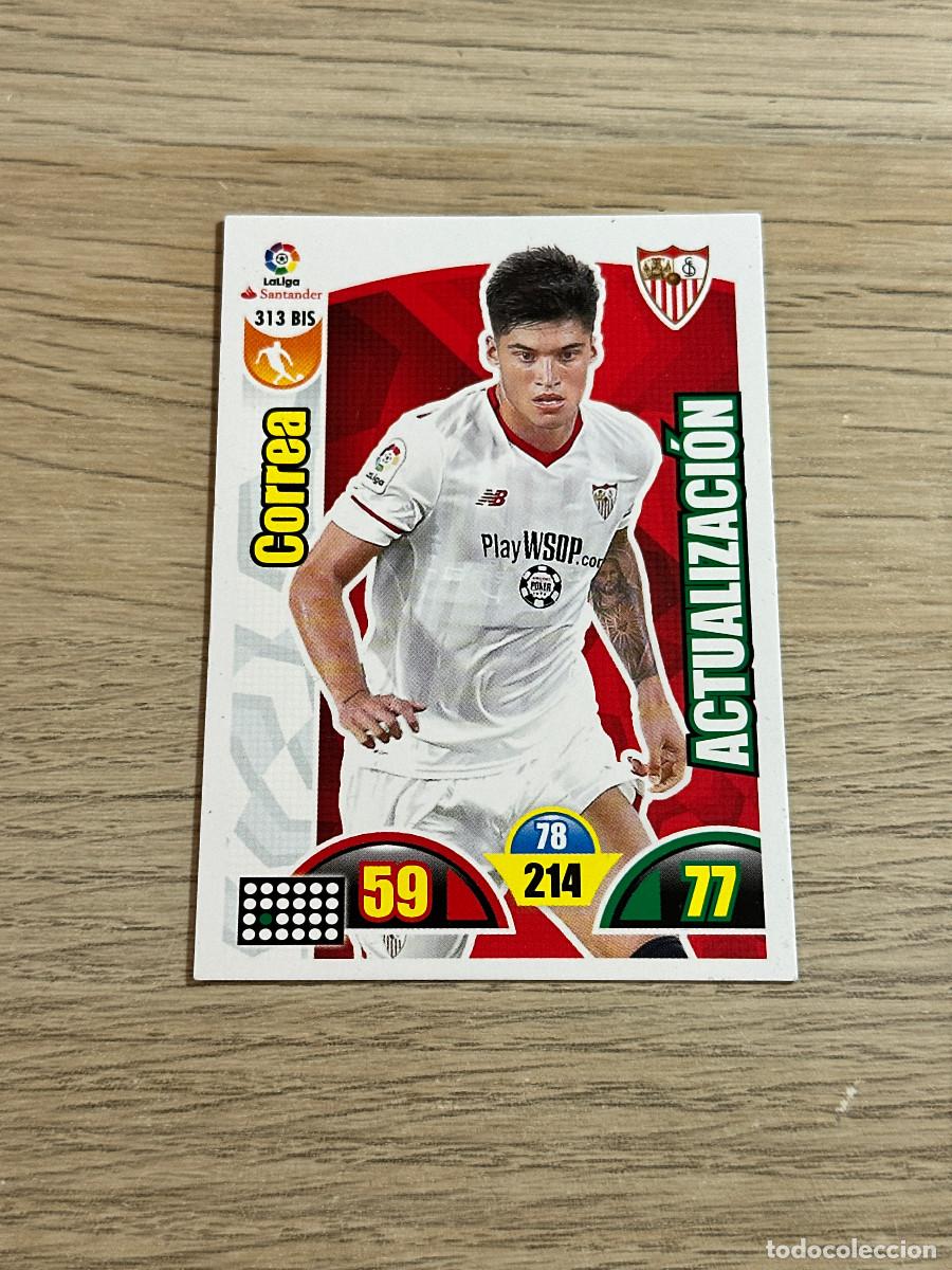 Football Stickers: CORREA 313 BIS ACTUALIZACION SEVILLA ADRENALYN XL 2017 2018 PANINI 17 18