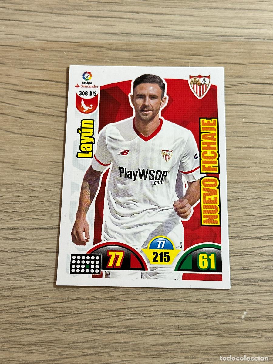 Cromos de F&uacute;tbol: LAYUN 308 BIS NUEVO FICHAJE SEVILLA ADRENALYN XL 2017 2018 PANINI 17 18