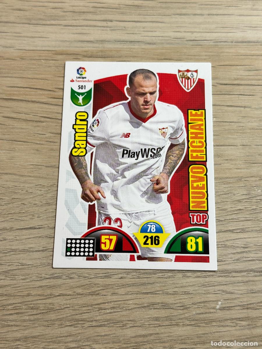 Cromos de F&uacute;tbol: SANDRO 501 NUEVO FICHAJE SEVILLA ADRENALYN XL 2017 2018 PANINI 17 18
