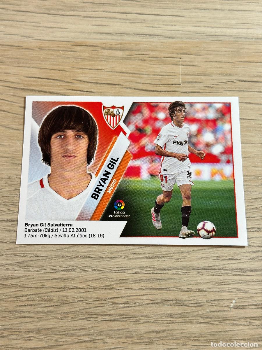 Cromos de F&uacute;tbol: BRYAN GIL n&ordm; 13 B SEVILLA LIGA ESTE 2019 2020 SIN PEGAR NUEVO 19 20
