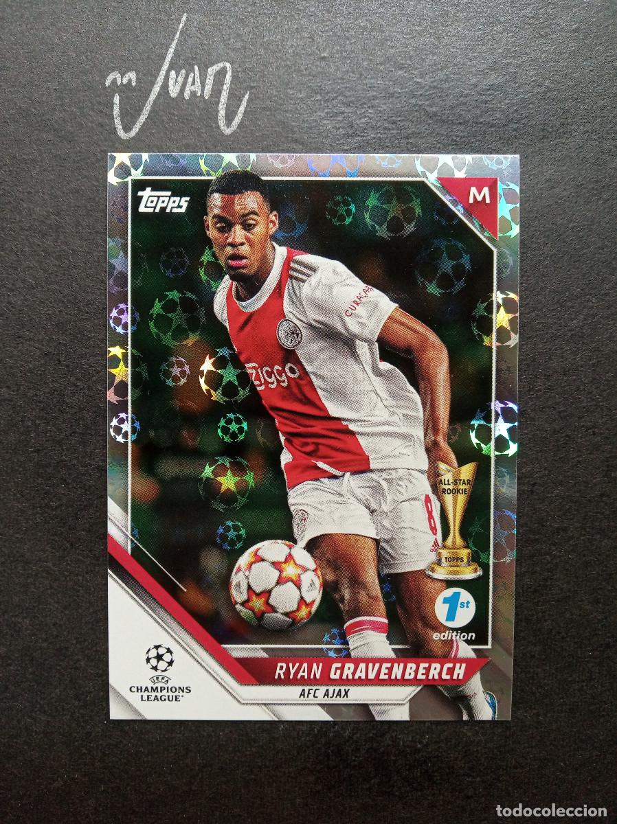 Cromos de F&uacute;tbol: 199 STARBALL FOIL ALL STAR ROOKIE GRAVENBERCH AJAX ⚽ TOPPS&reg; UCL FLAGSHIP 1ST EDITION 2021 2022 21 22