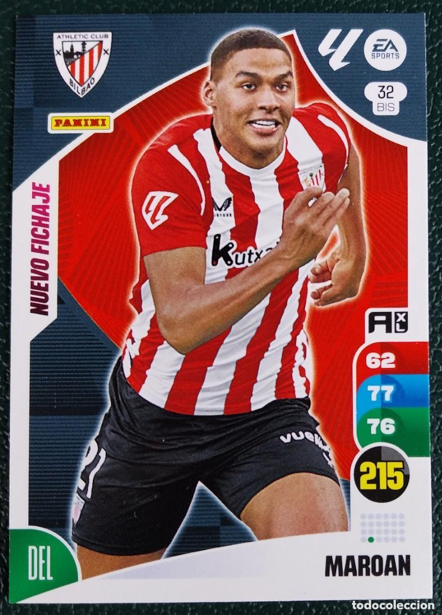 Cromos de F&uacute;tbol: 32 BIS MAROAN ATHLETIC DE BILBAO NUEVO FICHAJE FICHAS ALBUM ADRENALYN XL 2024 2025 24 25