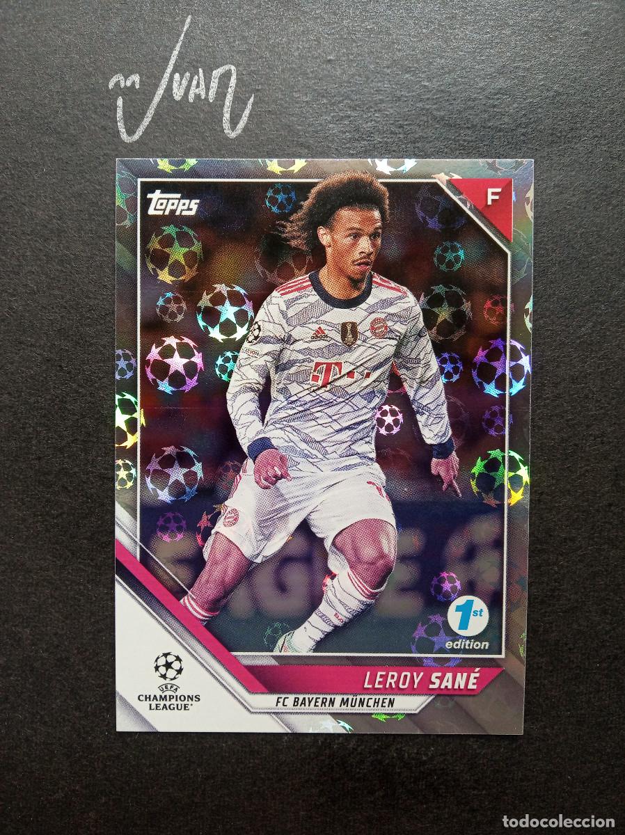 Cromos de F&uacute;tbol: N&ordm; 170 STARBALL FOIL LEROY SANE BAYER MUNICH ⚽ TOPPS &reg; UCL FLAGSHIP 1ST EDITION 2021 2022 21 22