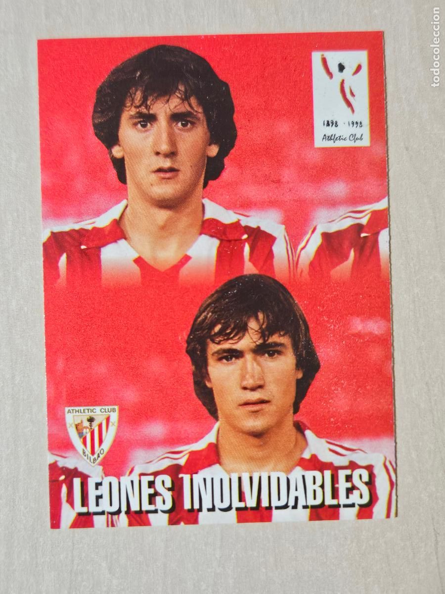 Cromos de F&uacute;tbol: FICHA N&ordm; 132 JULIO Y PATXI SALINAS - ALBUM COLECCION EL GRAN ATHLETIC CLUB BILBAO 97 98 PANINI