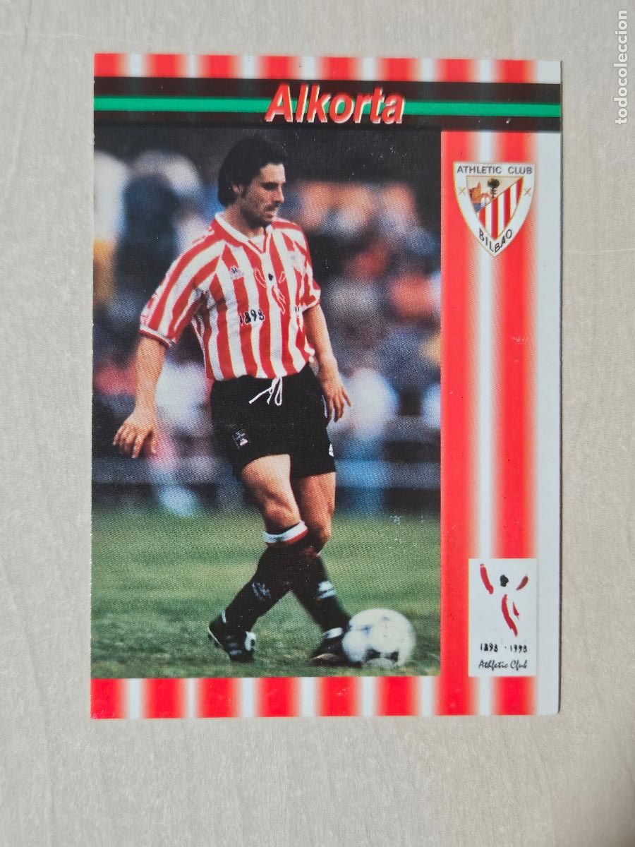Football Stickers: FICHA N&ordm; 175 ALKORTA - ALBUM COLECCION EL GRAN ATHLETIC CLUB BILBAO 97 98 PANINI