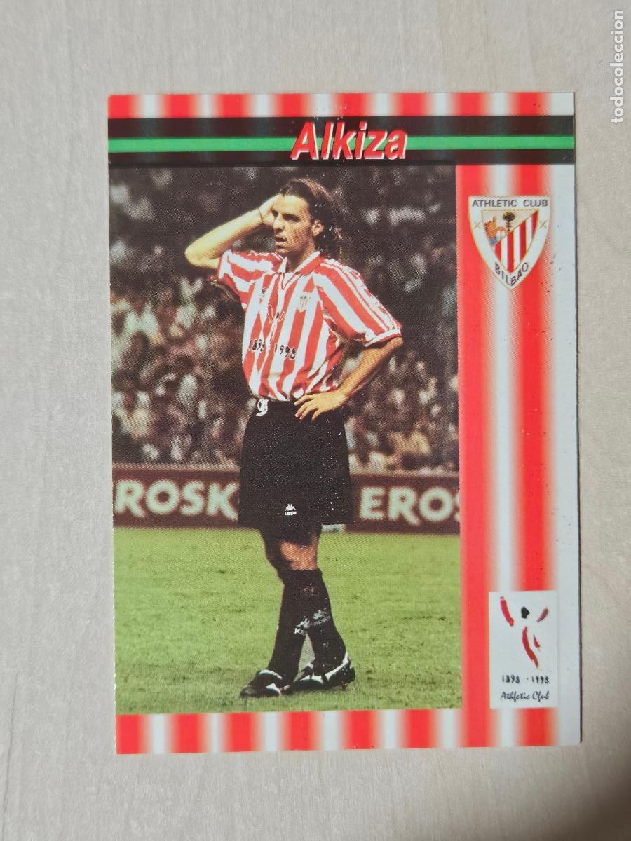 Football Stickers: FICHA N&ordm; 188 ALKIZA - ALBUM COLECCION EL GRAN ATHLETIC CLUB BILBAO 97 98 PANINI