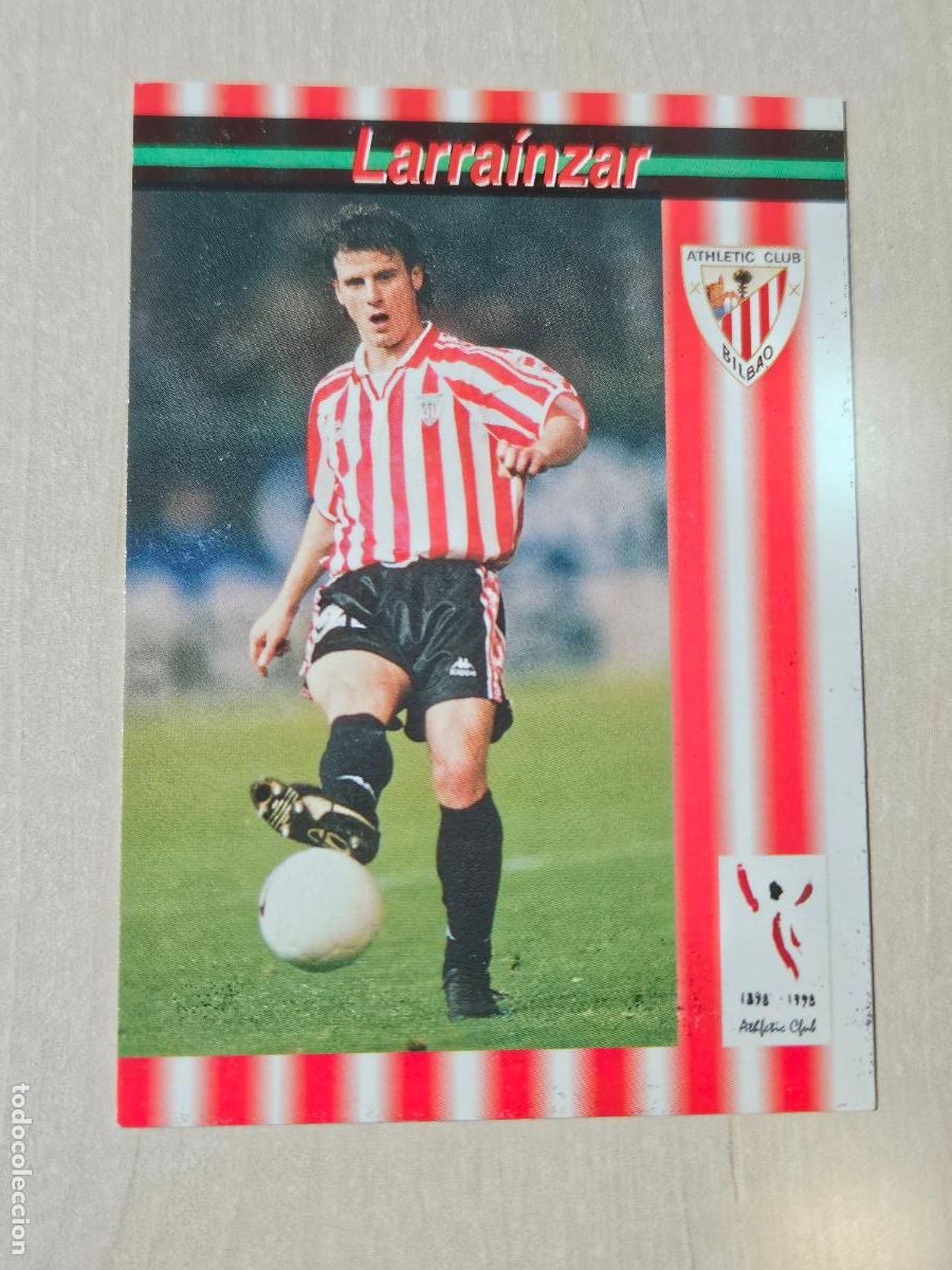 Cromos de F&uacute;tbol: FICHA N&ordm; 191 LARRAINZAR - ALBUM COLECCION EL GRAN ATHLETIC CLUB BILBAO 97 98 PANINI