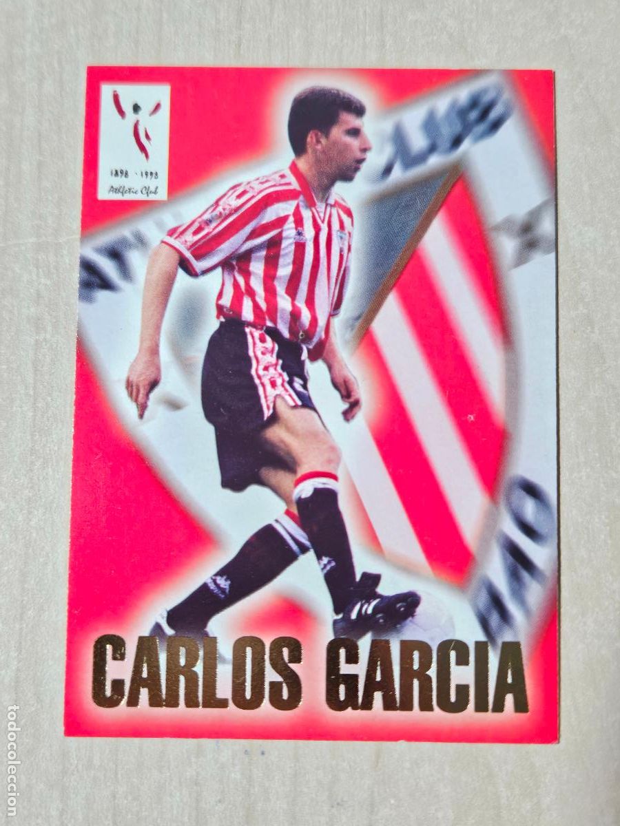 Cromos de F&uacute;tbol: FICHA N&ordm; 204 CARLOS GARCIA - ALBUM COLECCION EL GRAN ATHLETIC CLUB BILBAO 97 98 PANINI