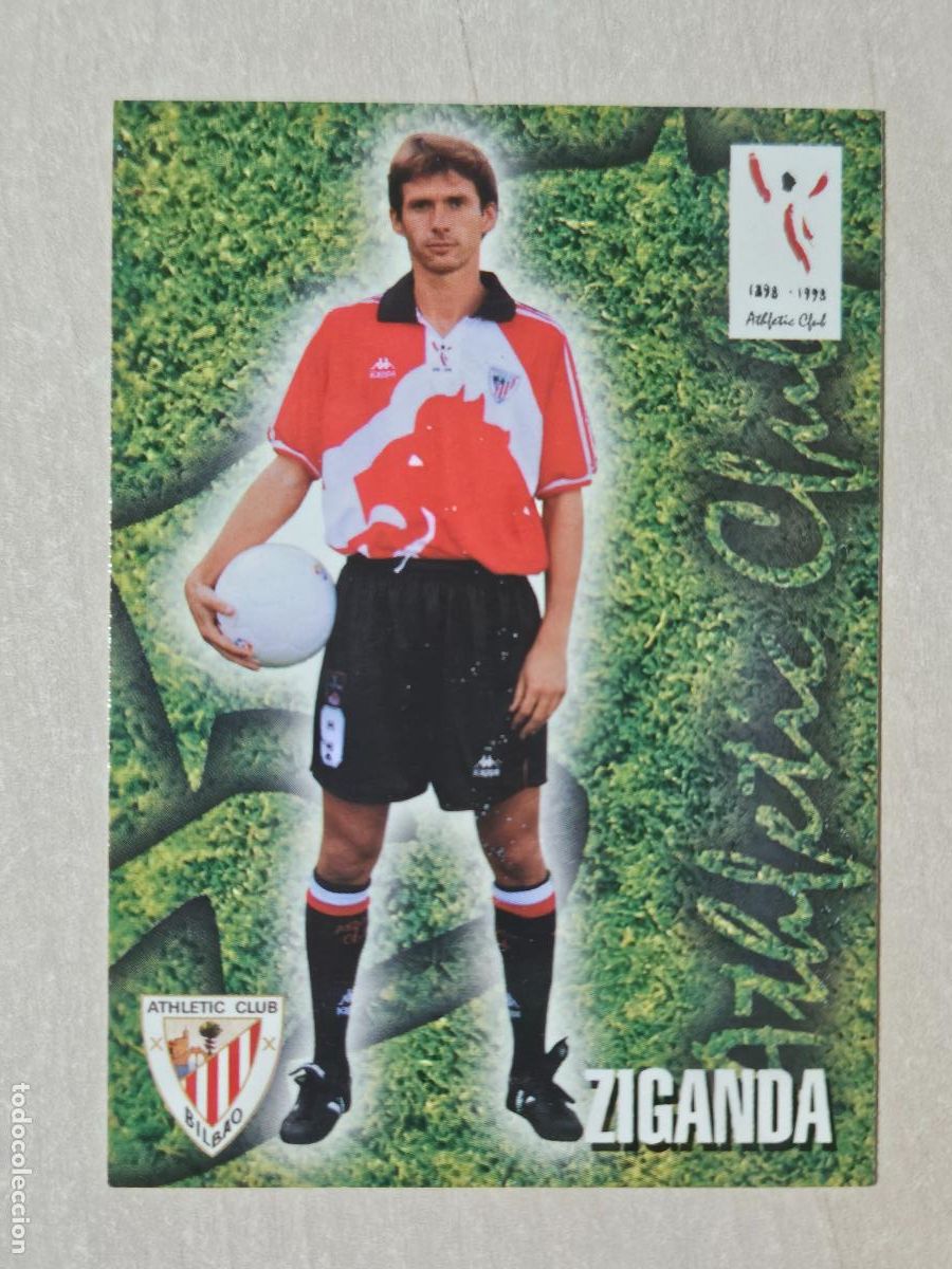Cromos de F&uacute;tbol: FICHA N&ordm; 223 ZIGANDA - ALBUM COLECCION EL GRAN ATHLETIC CLUB BILBAO 97 98 PANINI