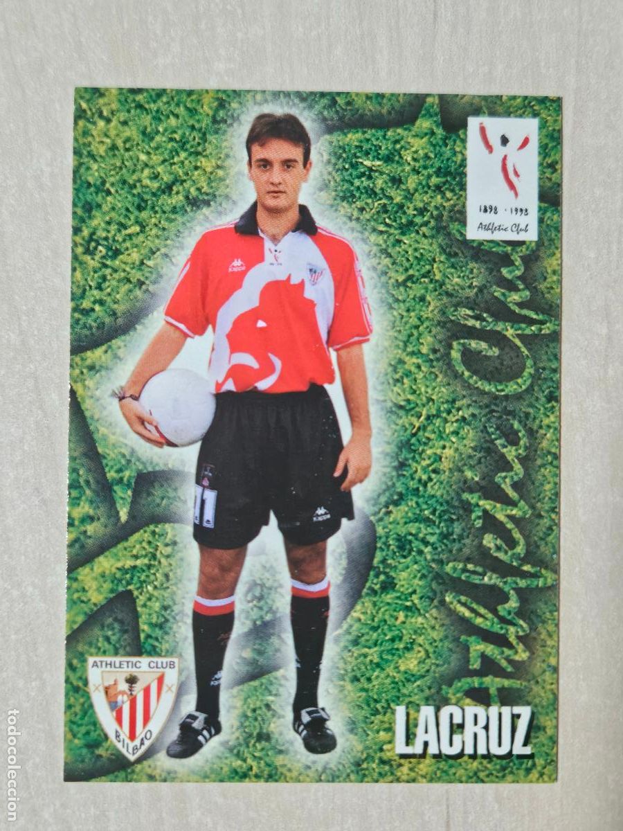 Cromos de F&uacute;tbol: FICHA N&ordm; 225 LACRUZ - ALBUM COLECCION EL GRAN ATHLETIC CLUB BILBAO 97 98 PANINI