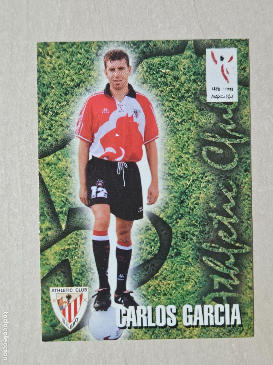 Cromos de F&uacute;tbol: FICHA N&ordm; 226 CARLOS GARCIA - ALBUM COLECCION EL GRAN ATHLETIC CLUB BILBAO 97 98 PANINI