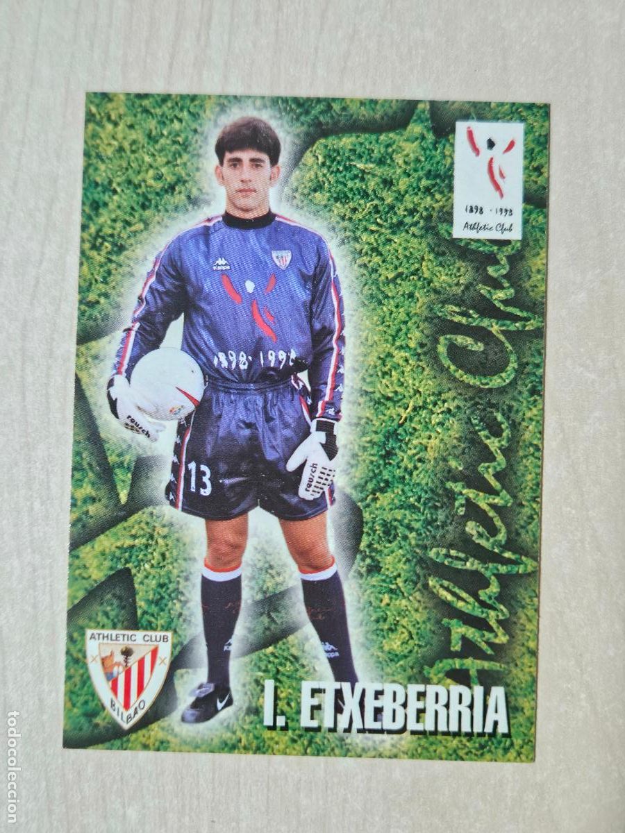 Cromos de F&uacute;tbol: FICHA N&ordm; 227 IMANOL ETXEBERRIA - ALBUM COLECCION EL GRAN ATHLETIC CLUB BILBAO 97 98 PANINI