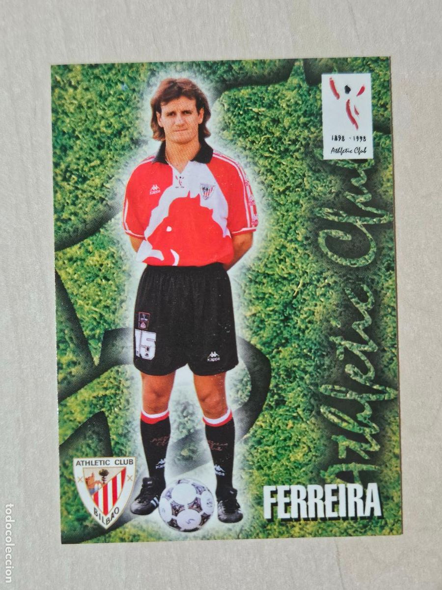 Cromos de F&uacute;tbol: FICHA N&ordm; 229 FERREIRA - ALBUM COLECCION EL GRAN ATHLETIC CLUB BILBAO 97 98 PANINI