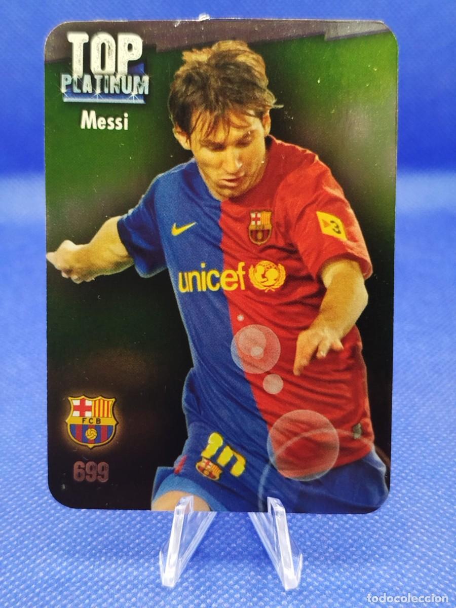 Cromos de F&uacute;tbol: #699 LIONEL MESSI FC BARCELONA 2009 MUNDICROMO LAS FICHAS LIGA &rdquo;PLATINUM&rdquo; LISO