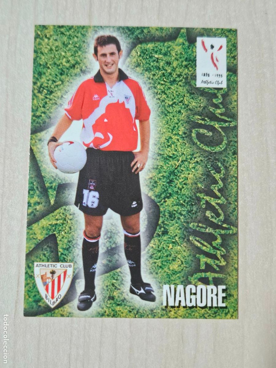 Cromos de F&uacute;tbol: FICHA N&ordm; 230 NAGORE - ALBUM COLECCION EL GRAN ATHLETIC CLUB BILBAO 97 98 PANINI