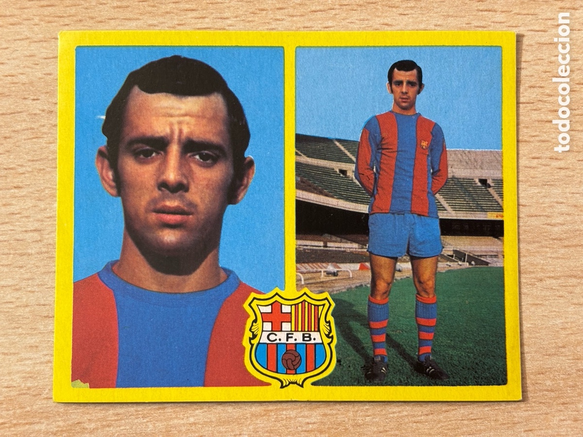 Cromos de F&uacute;tbol: De la Cruz FC Barcelona Ediciones Este 72 73 sin pegar