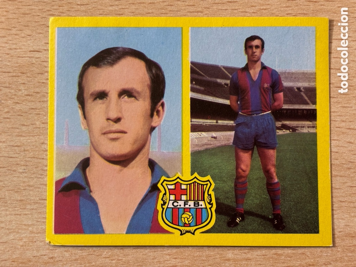 Cromos de F&uacute;tbol: Juan Carlos FC Barcelona Ediciones Este 72 73 recuperado en buen estado