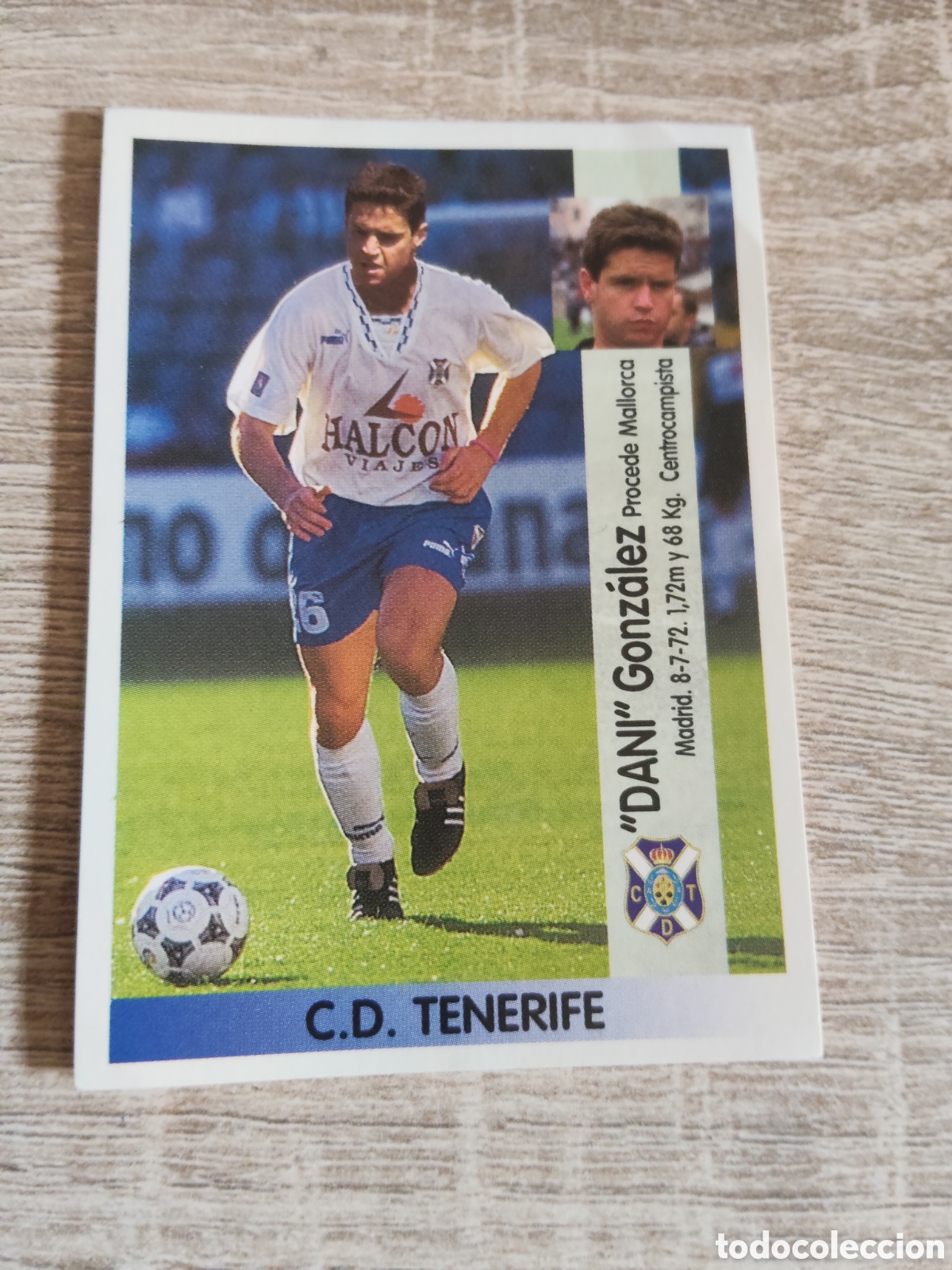 Cromos de F&uacute;tbol: Panini liga 1996 1997 96 97 68 A Dani coloca Tenerife